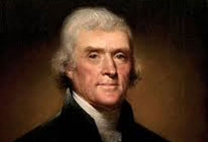 Old picture of Thomas Jefferson in his prime