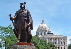 Statue of Leif Erikson the explorer